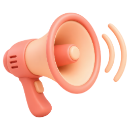 Simple drawing of a megaphone